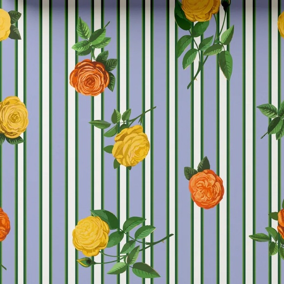 New Katie Kime Derby Rose Jane Top Striped Button Down Medium NWT - Picture 3 of 3